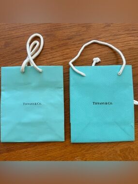 Vintage Tiffany & Co Shopping Bags x2